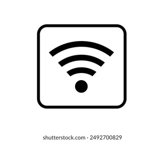 wifi e icono inalámbrico. Conexión a Internet. Icono de Red inalámbrica Wi-fi. Ilustración vectorial