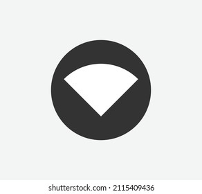 Wifi wireless icon vector black color 