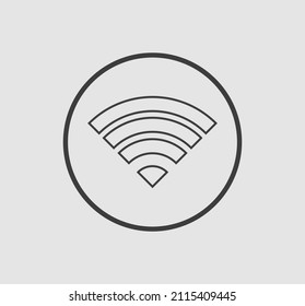 Wifi wireless icon vector black color 