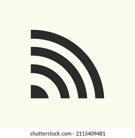 Wifi wireless icon vector black color 