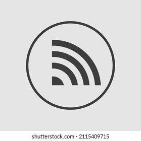 Wifi wireless icon vector black color 