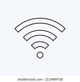 Wifi wireless icon vector black color 