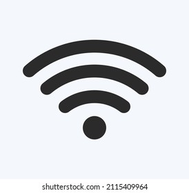 Wifi wireless icon vector black color 