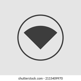 Wifi wireless icon vector black color 