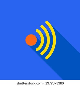 Wi-Fi And Wireless Icon. WiFi Zone Sign. Remote Access And Radio Waves Communication Symbols. Signal flat.