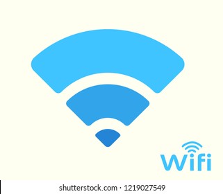 WiFi - wireless internet flat colourful icon in vector graphics