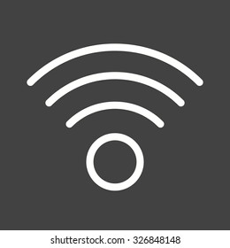 Wifi, wireless, internet icon vector image. Can also be used for computer hardware, computer network and connection. Suitable for use on web apps, mobile apps and print media.