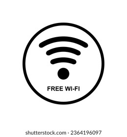 Wi-Fi wireless internet network connection icon black isolated vector on white background
