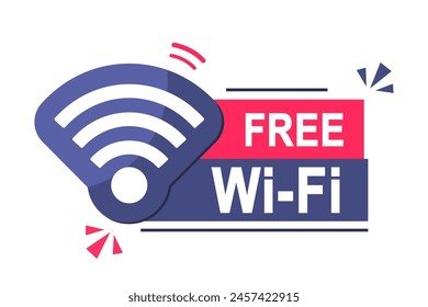 Wi-Fi wireless internet network connection icon. Wireless internet concept. Wi-Fi signal Icon. Network wifi business concept. Wireless and wifi icon. Vector Illustration