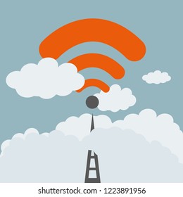 Wifi wireless internet signal