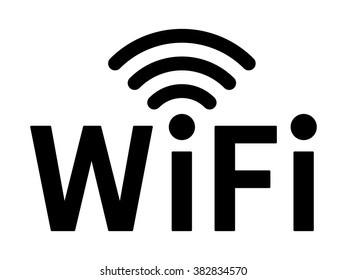 Wifi wireless internet signal or connection flat vector icon for apps