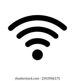 Wi-Fi wireless internet signal flat icon for apps