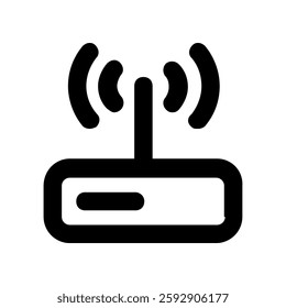 Wi-Fi wireless internet signal flat icon for apps