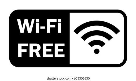 Wifi wireless internet signal flat icon	