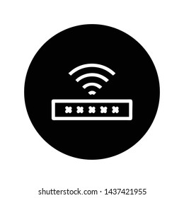 Wifi, wireless, internet signal icon logo template