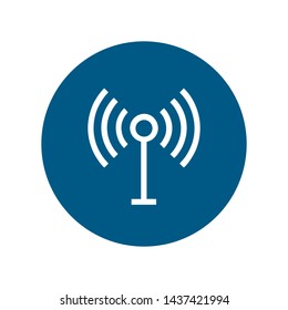Wifi, wireless, internet signal icon logo template