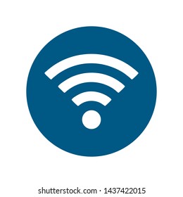 Wifi, wireless, internet signal icon logo template