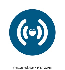 Wifi, wireless, internet signal icon logo template