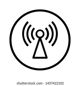 Wifi, wireless, internet signal icon logo template