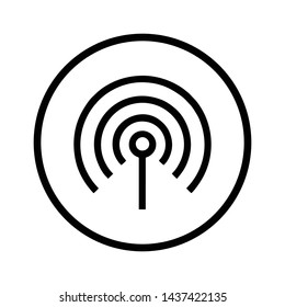 Wifi, wireless, internet signal icon logo template