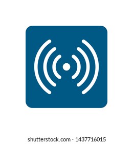 Wifi, wireless, internet signal icon logo template