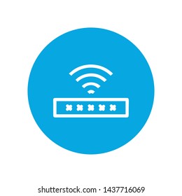 Wifi, wireless, internet signal icon logo template