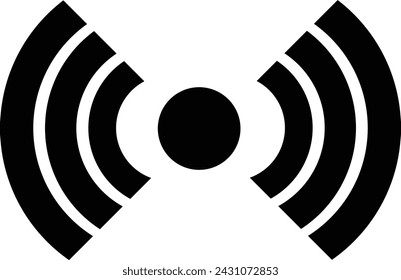 wifi línea inalámbrica icono vector diseño plantilla ilustración con trazo editable