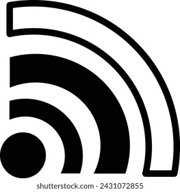 wifi wireless line icon vector design template ilustration with editable stroke