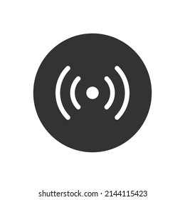 Wi-fi wireless related glyph vector icon. Internet Connection wi-fi signal. Vector illustration.