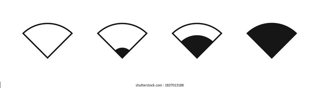 Wi-Fi and wireless set vector icon. Modern communication technology for mobile app design