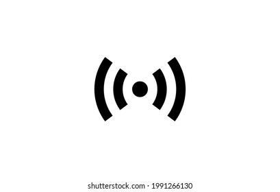 Wifi Wireless Signal Icon.  Vector illustration for graphic design, Web, UI, app.
