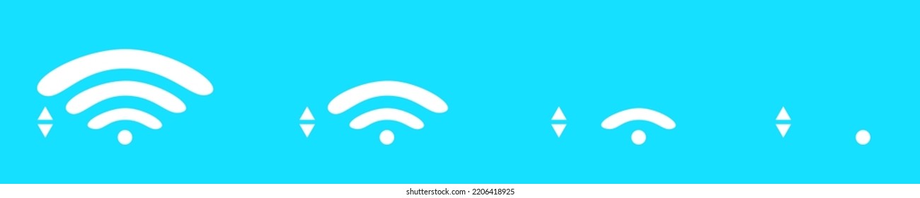 Wi-fi Or Wireless Signal Icon. Vector Illustration - Simple Set Of Signal Icons Design. 