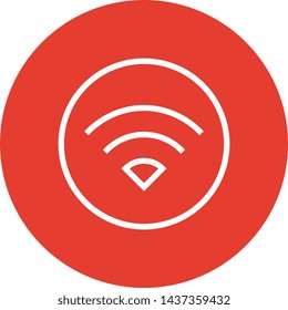 WiFi Wireless Signal Outline Icon