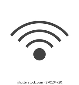 Wi-Fi, wireless, signals, connectivity icon vector image. Can also be used for communication, connection, technology. Suitable for web apps, mobile apps and print media.