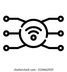 WiFi-Wireless-Netzwerk Heimat Internet von Dingen nicht Smarthome Symbol
