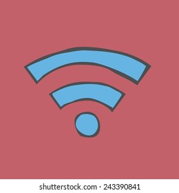Wifi Wireless Technology Online Network Icon Vector Concept
