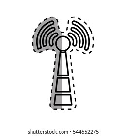 Wifi zone antenna icon vector illustration graphic design