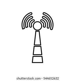 Wifi zone antenna icon vector illustration graphic design