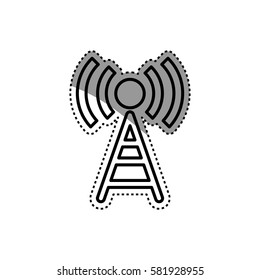 Wifi zone antenna icon vector illustration graphic design