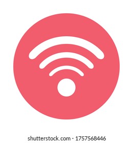 WLAN-Zonendesign, Internet-Technologie Kommunikationsnetzwerk Wireless-Signal-Web und Zugang Thema Vektorgrafik