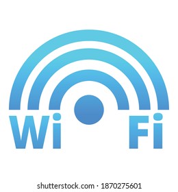 Icono de zona Wifi. Dibujo del icono del vector de zona wifi para diseño web aislado en fondo blanco