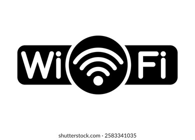 Wifi zone icon, wifi internet location sign