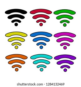 WIFI zone icons. vector illustration