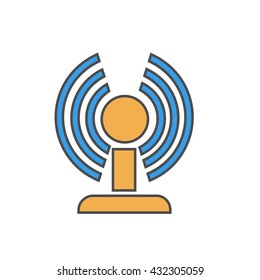 Wi-Fi Zone Line Icon