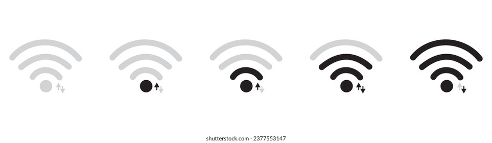 WiFi zone sign. WI-FI vector icons. Free wifi icon set. Wireless network technology icons. Internet connection symbol. Wireless level and wifi signal