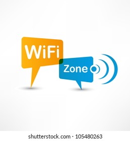 WiFi Zone speech bubbles