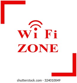 Wifi zone vector icon.