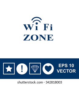 Wifi zone vector icon.