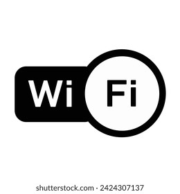 WIFI-Zone Vektor-Symbol-Signal-Symbol auf weißem Hintergrund.