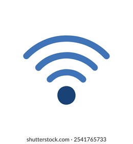 Estilo de ilustração do vetor do ícone de sinal Wi-Fi